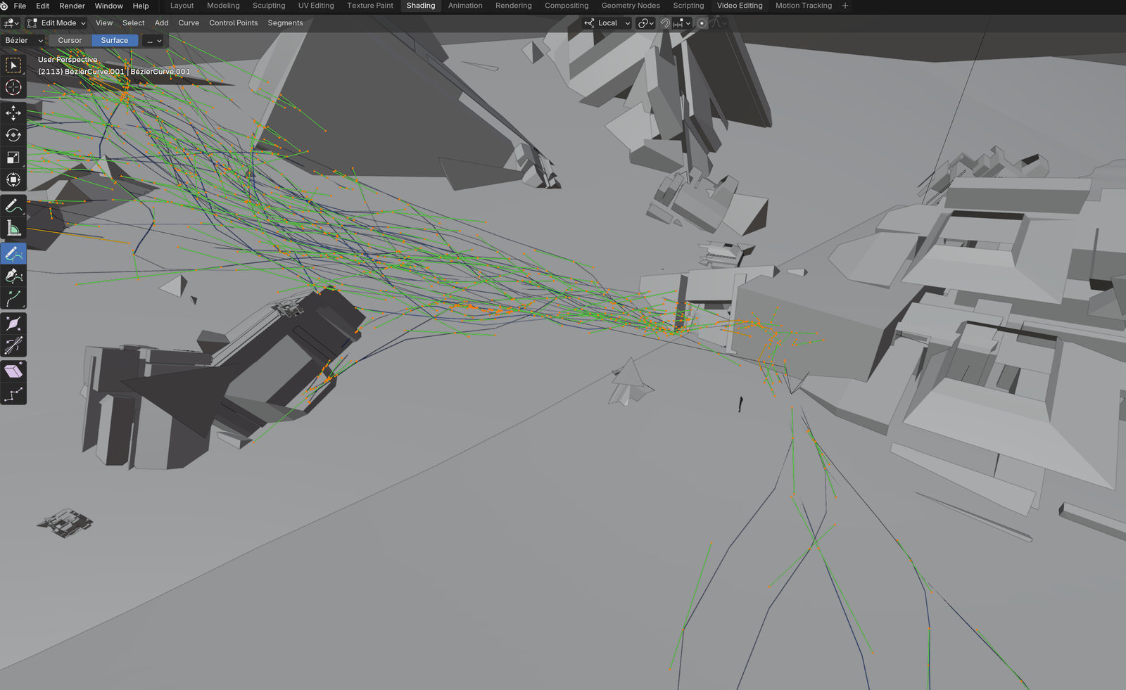 Camera and motion paths in the viewport