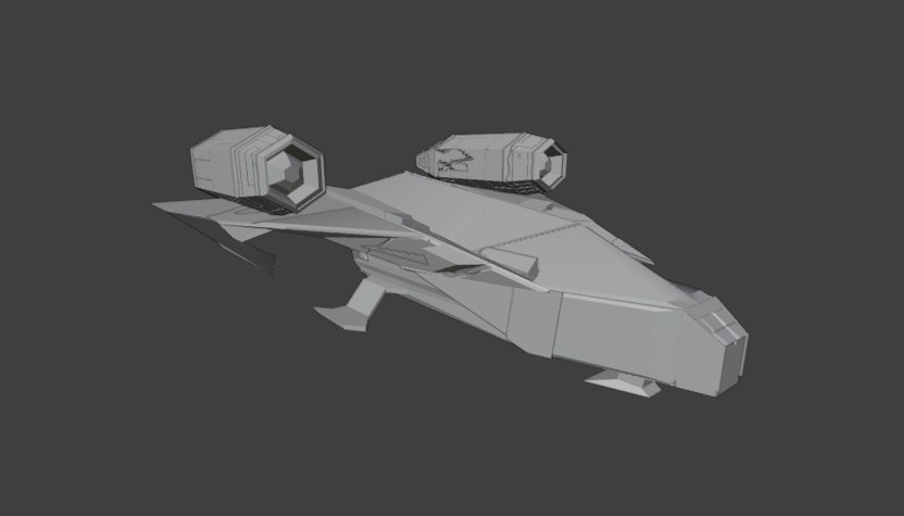 Low-poly vehicle model
